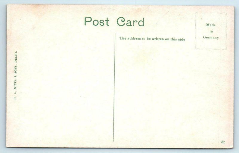 3 Postcards FORT DELHI, INDIA ~ Delhi Gate, Scale of Justice, Part of Bath 1910s