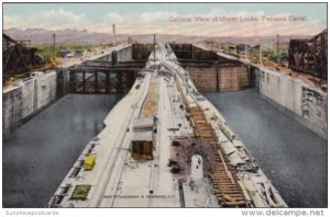 Panama Canal General View Of The Upper Locks