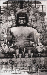 Japan Nara Buddha, Famous Places In Nara Vintage Postcard C187