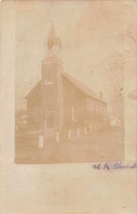 Taneytown Maryland ? Church Real Photo Antique Postcard J55236