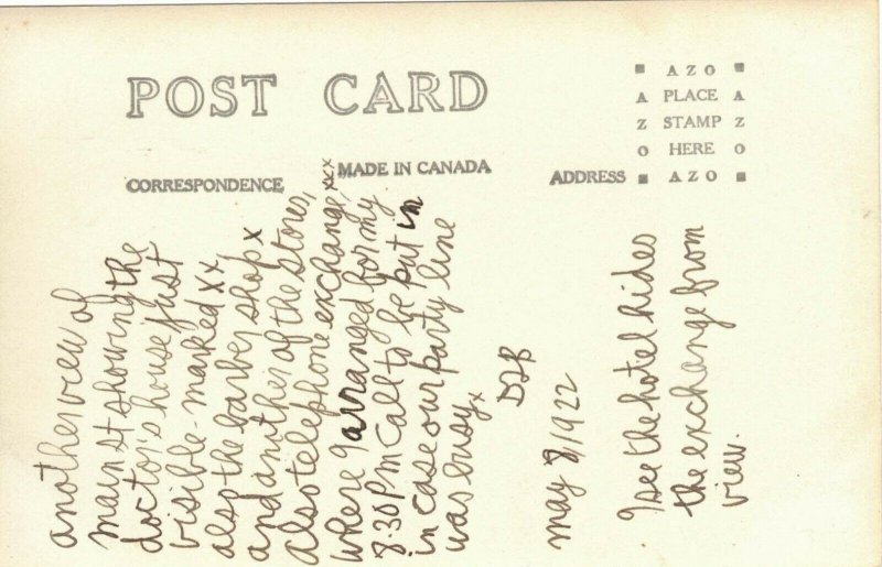 1922 Main Street Looking South, Mansonville, Quebec, (H556 Canada