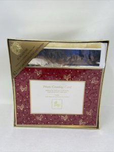 Vintage Burgoyne Christmas Holiday Photo Greeting Cards Sealed Box of 42