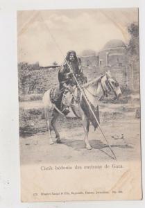 cheik bedouin Gaza types Palestine ex turkey printed by Dimitri tarazi israel