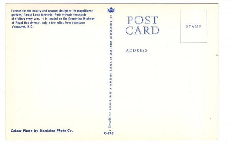 Sculpted Trees, Forest Lawn Memorial Park, Vancouver, British Columbia