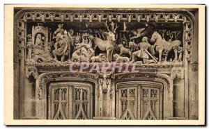 Old Postcard Amboise Chateau La Chapelle St Hubert Hunting High Relief Repres...