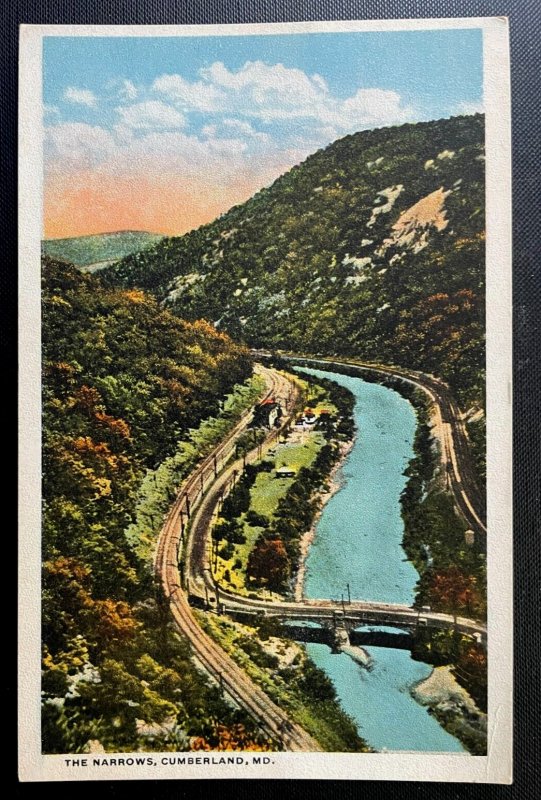 Vintage Postcard 1916 The Narrows, Cumberland, Maryland