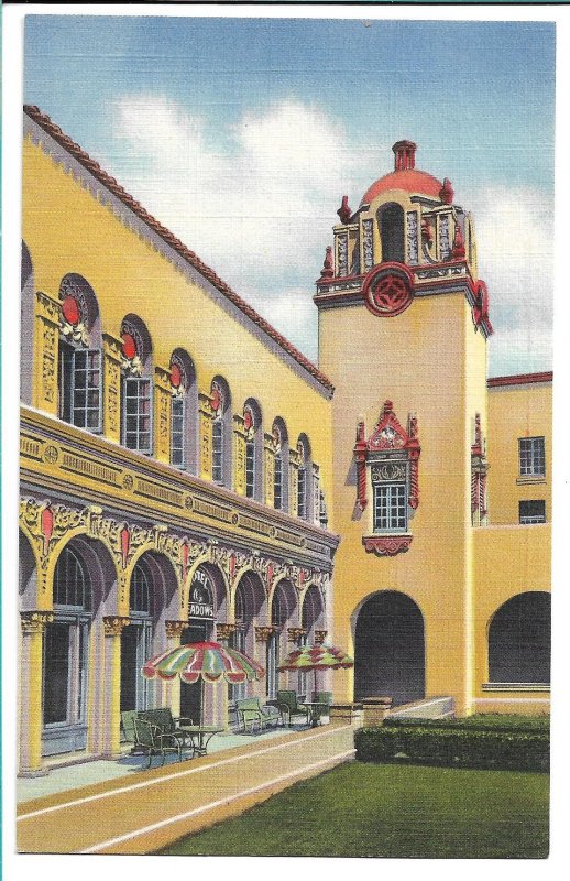 Las Vegas, NM - Patio of the Meadows Hotel