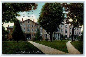 1911 11th Annual Reunion St. Joseph Academy Advertising St. Paul MN Postcard