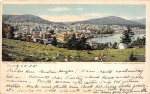 Aerial View of Saranac Lake   New York