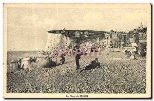 Old Postcard The Beach Of Seas