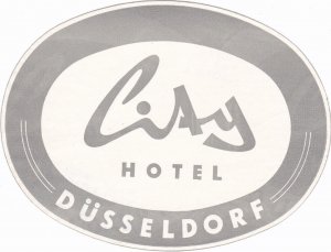 Germany Nuernberg City Hotel Hotel Althaus Vintage Luggage Label sk3712