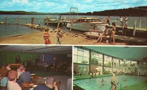 Vintage Postcard Margate Season Lakefront Resort Route 3 Laconia New Hampshire