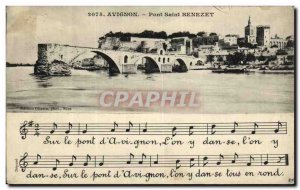 Old Postcard Avignon The Pont Saint Benezet