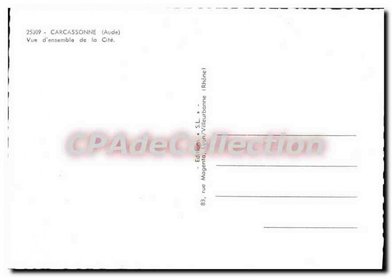 Postcard Modern Carcassonne la Cite Overview