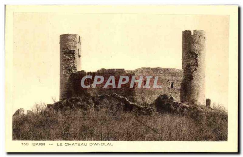 Old Postcard Barr Le Chateau D & # 39Andlau