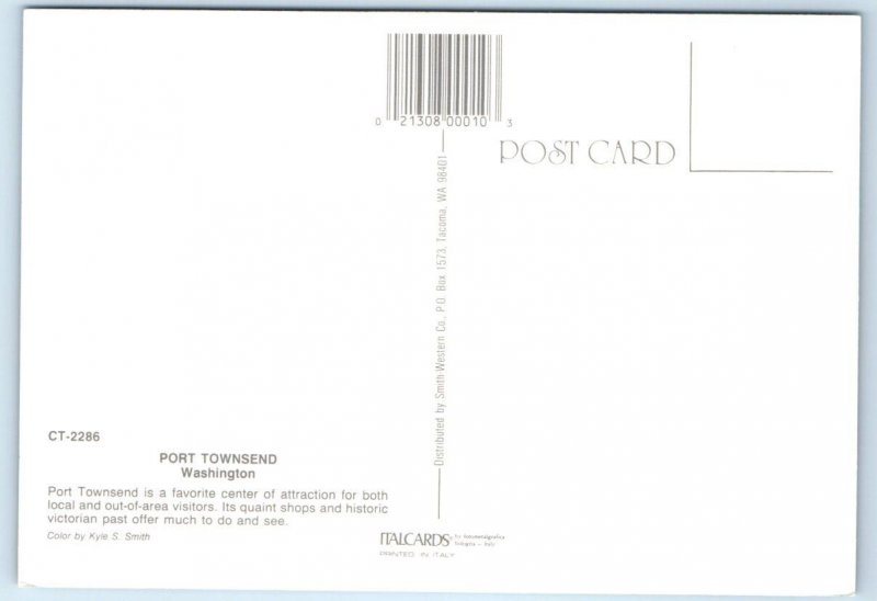 2 Postcards PORT TOWNSEND, Washington WA ~ Aerial Views JEFFERSON COUNTY  4x6