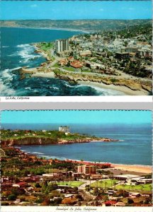 2~4X6 Postcards LA JOLLA, CA California HOTELS & BEACH & TENNIS CLUB Aerial View