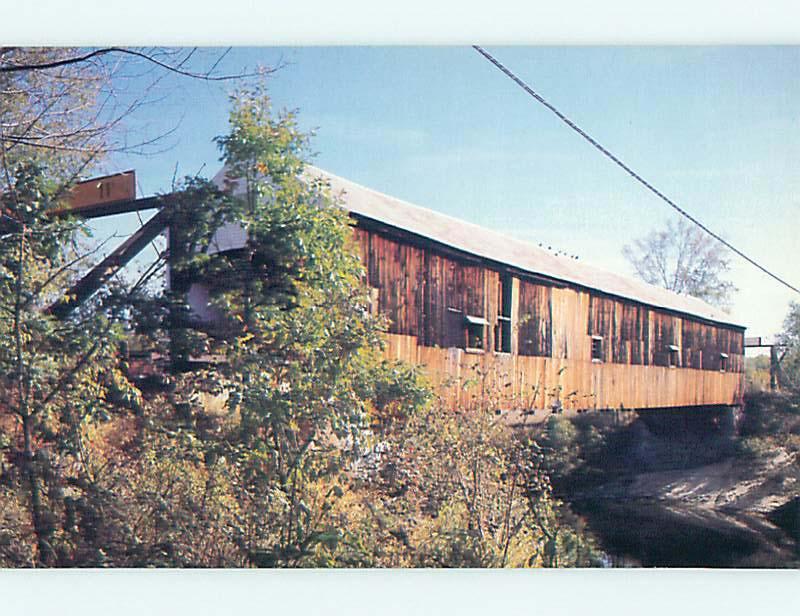 Unused Pre-1980 COVERED BRIDGE Plymouth New Hampshire NH t8313