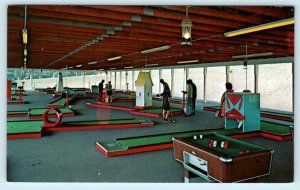 Advertising LOMMA MINIATURE GOLF COURSES Scranton, PA Bumper Pool 1972 Postcard