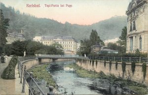 Czech Republic Karlovy Vary Karlsbad spa resort vintage postcard Czechia