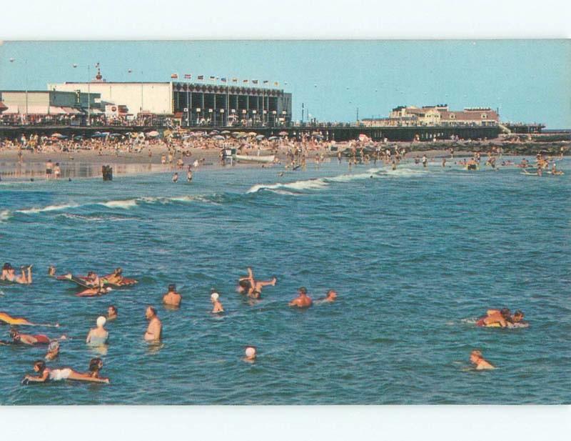 Unused Pre-1980 BEACH SCENE Ocean City New Jersey NJ d7034