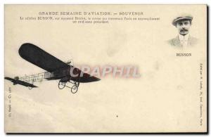 Old Postcard Jet Aviation Great week of & # 39aviation Busson on Bleriot airc...