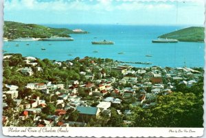 M-86734 Harbor and Town of Charlotte Amalie United States Virgin Islands