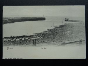 Scotland Burgh GIRVAN The Pier c1905 Postcard by The Wrench Series 7338