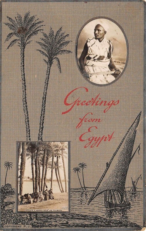 br106535 greetings from egypt egypt photo montage fantasy africa