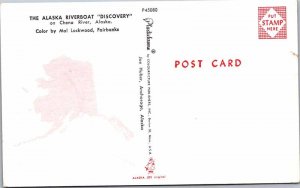 Postcard BOAT SCENE Chena River Alaska AK AM9470