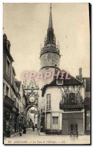 Old Postcard Auxerre La Tour L & # 39Horloge