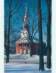 Unused Pre-1980 CHURCH SCENE Sharon Connecticut CT p3977