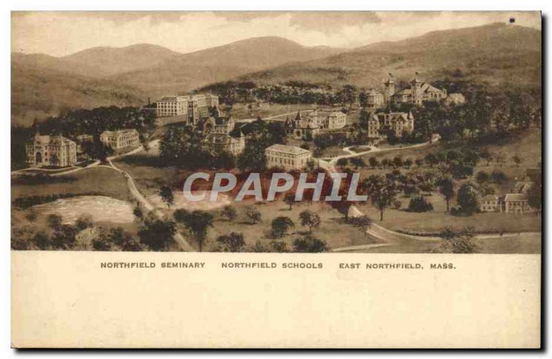 Postcard Old Northfield Seminary Schools Northfield East Northfield Mass