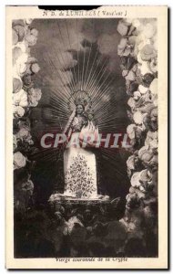 Old Postcard of Lights Crowned Virgin of the Crypt