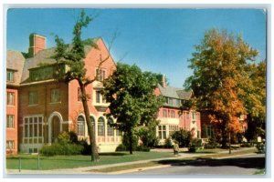 1953 Linda Landon Residence Hall Women Michigan State Lansing Michigan Postcard