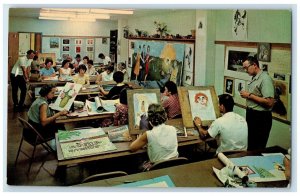 c1950's Pikeville College Art Class Interior Pikeville Kentucky KY Postcard