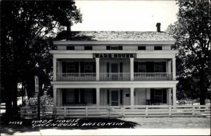 Greenbush WI Wade House c1950 Real Photo Postcard