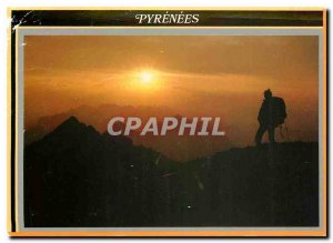 Postcard Modern Joles Pyrenees Sunset dpuis the Pic du Midi de Bigorre