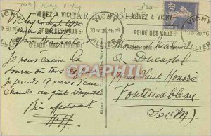 Postcard Old Vichy Source of the Hospital (Temperature 31 �) Debit 2300 Lit...