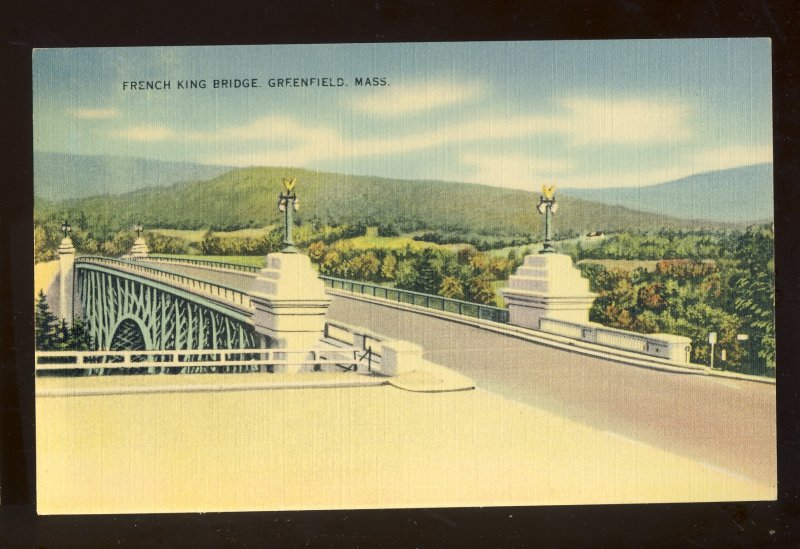 Greenfield, Massachusetts/MA Postcard, French King Bridge