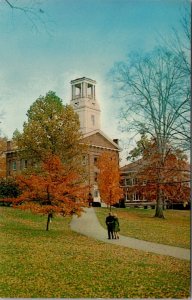 Marietta Ohio Erwin Hall at Marietta College Beautiful Fall Scene Postcard Z19