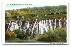 Wonderful Thousand Springs Idaho On The Old Oregon Trail Postcard