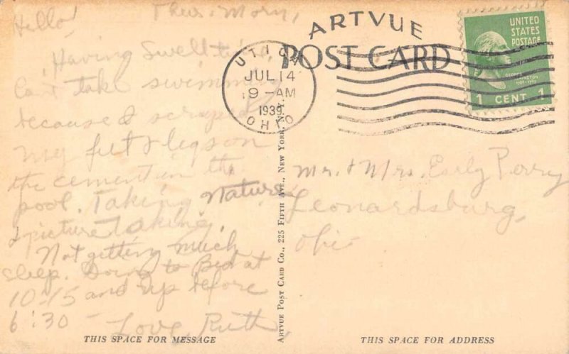 Camp Ohio at Vespers Religious  Vintage Postcard AA47601