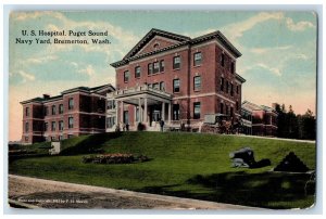 c1910's US Hospital Puget Sound Navy Yard Bremerton WA Unposted Vintage Postcard 