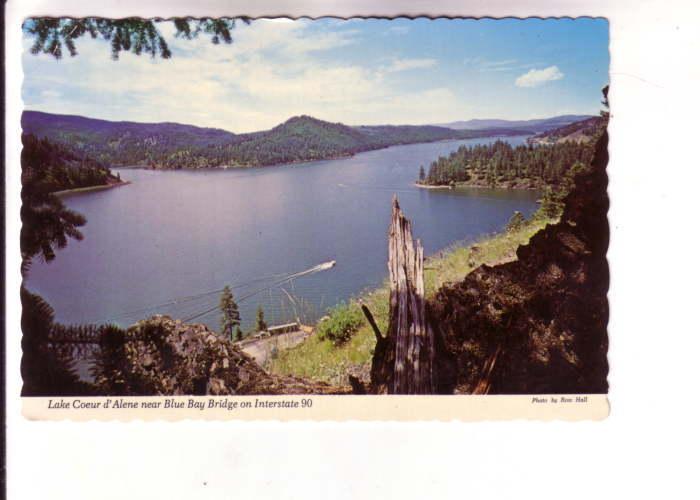 Lake Coeur d'Alene near Blue Bay Bridge, Interstate 90, Idaho, Photo Ross Hall