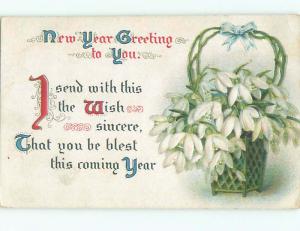 Divided-Back NEW YEAR SCENE Great Postcard AA1849