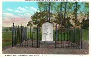 Vintage Postcard Bremen's Redoubt Monument To General L. B. Arnolds Left Leg