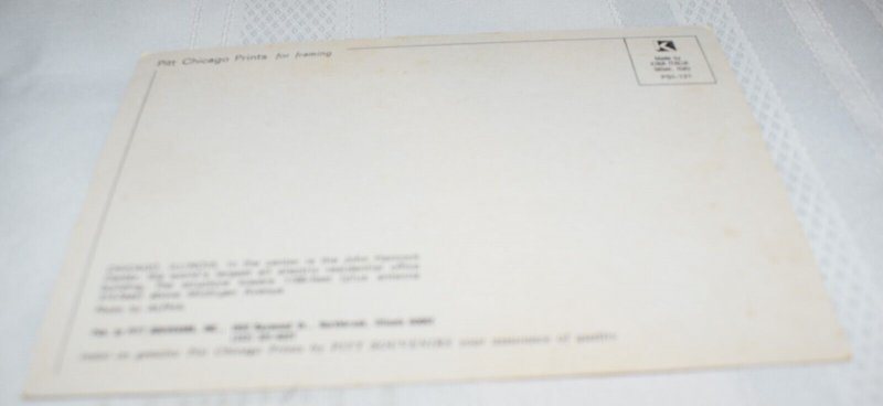 Chicago Illinois Postcard Pitt Chicago Prints PSI-121