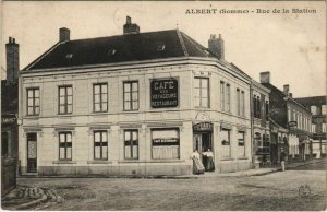 CPA ALBERT - Rue de la Station (121031)