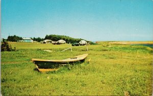 Campbells Cove near Souris PE Prince Edward Island Old Boat Unused Postcard H32